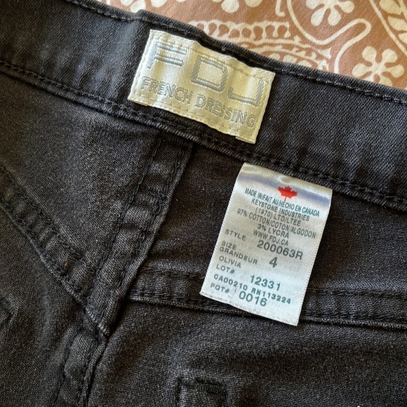 French Dressing Black Denim Shorts - Picture 3 of 3